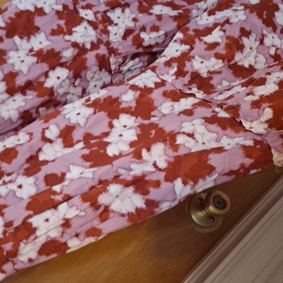 Floral Pink and Red Maxi Dress - Picture 6 of 9